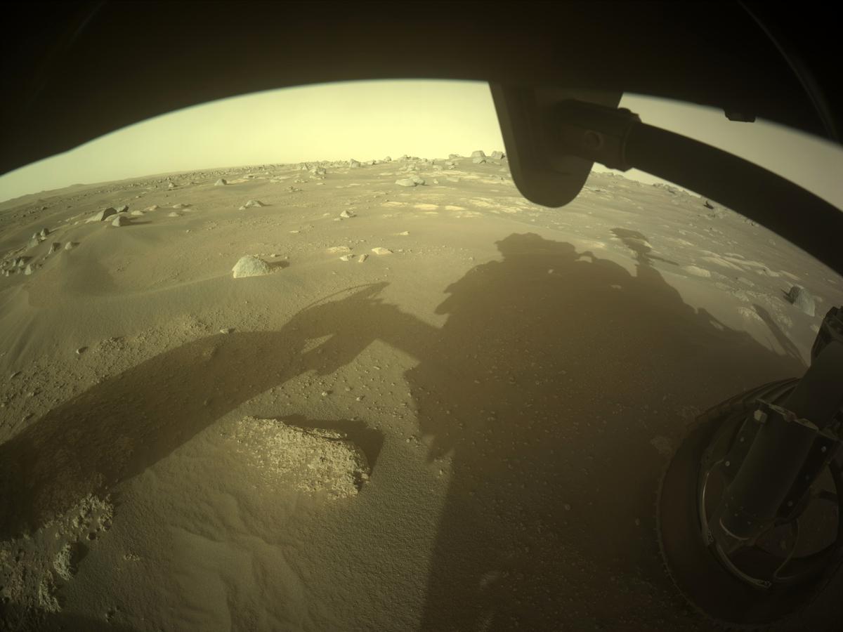 This image was taken by FRONT_HAZCAM_RIGHT_A onboard NASA's Mars rover Perseverance on Sol 358