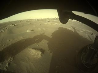 View image taken on Mars, Mars Perseverance Sol 358: Front Right Hazard Avoidance Camera (Hazcam)