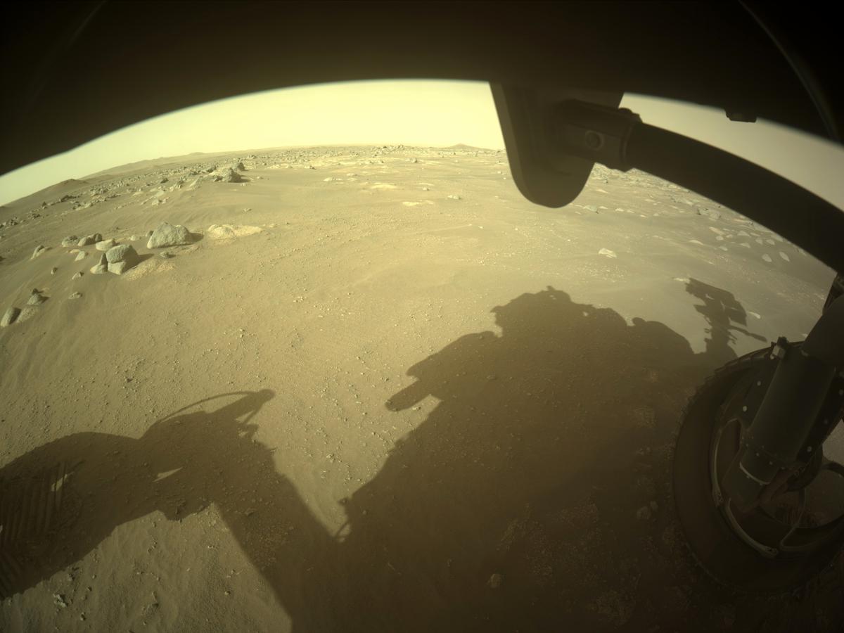 This image was taken by FRONT_HAZCAM_RIGHT_A onboard NASA's Mars rover Perseverance on Sol 360