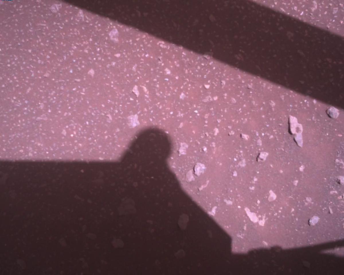 This image was taken by EDL_RDCAM onboard NASA's Mars rover Perseverance on Sol 361