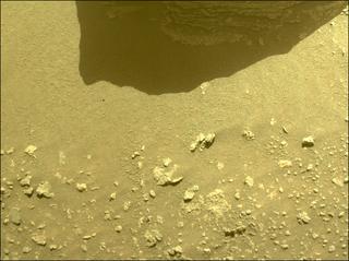 View image taken on Mars, Mars Perseverance Sol 361: Front Left Hazard Avoidance Camera (Hazcam)