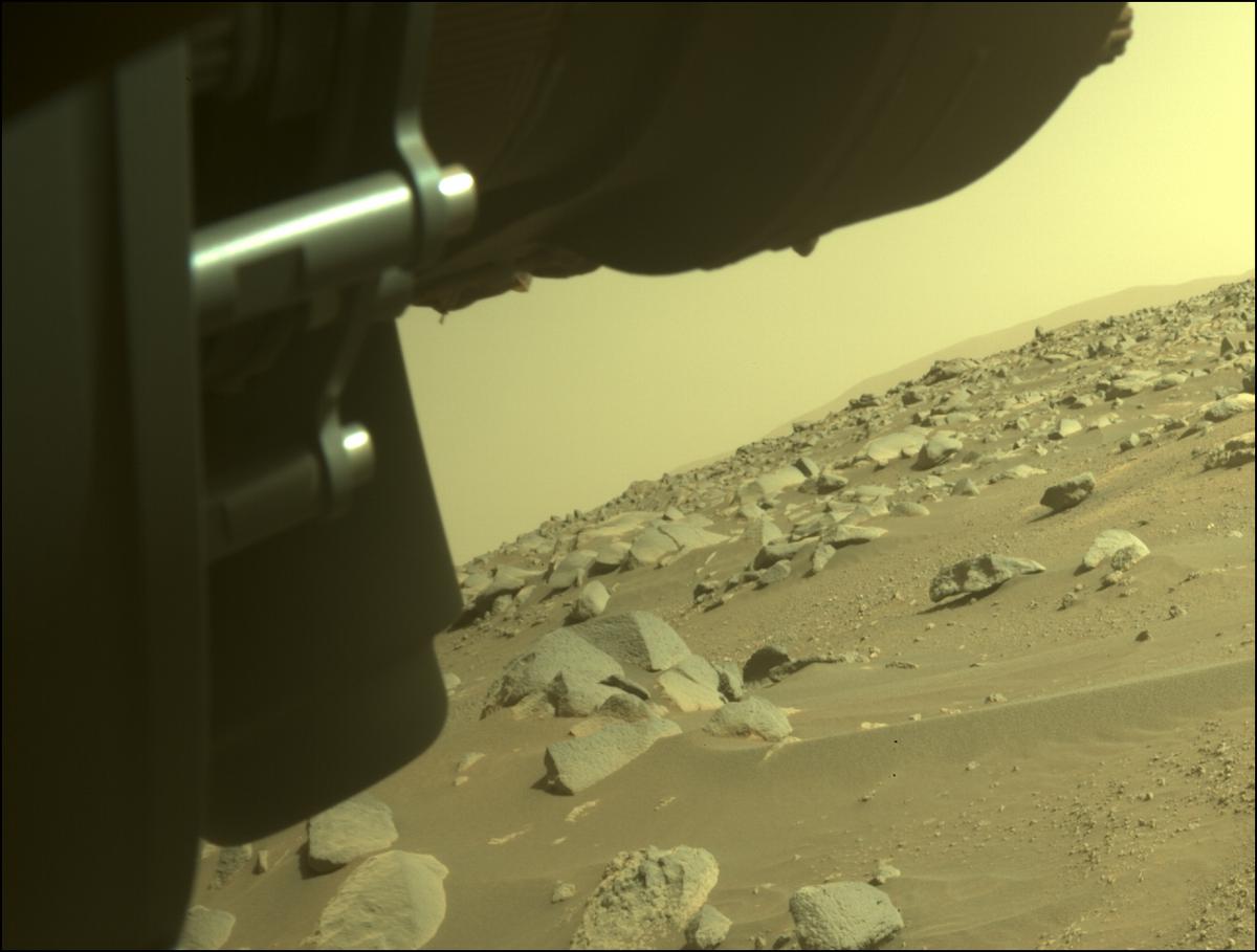 This image was taken by FRONT_HAZCAM_LEFT_A onboard NASA's Mars rover Perseverance on Sol 362