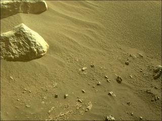 View image taken on Mars, Mars Perseverance Sol 362: Front Right Hazard Avoidance Camera (Hazcam)