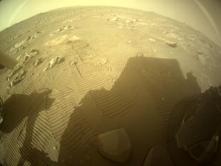 View image taken on Mars, Mars Perseverance Sol 362: Rear Right Hazard Avoidance Camera (Hazcam)