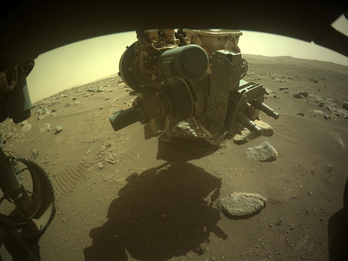 This image was taken by FRONT_HAZCAM_LEFT_A onboard NASA's Mars rover Perseverance on Sol 363