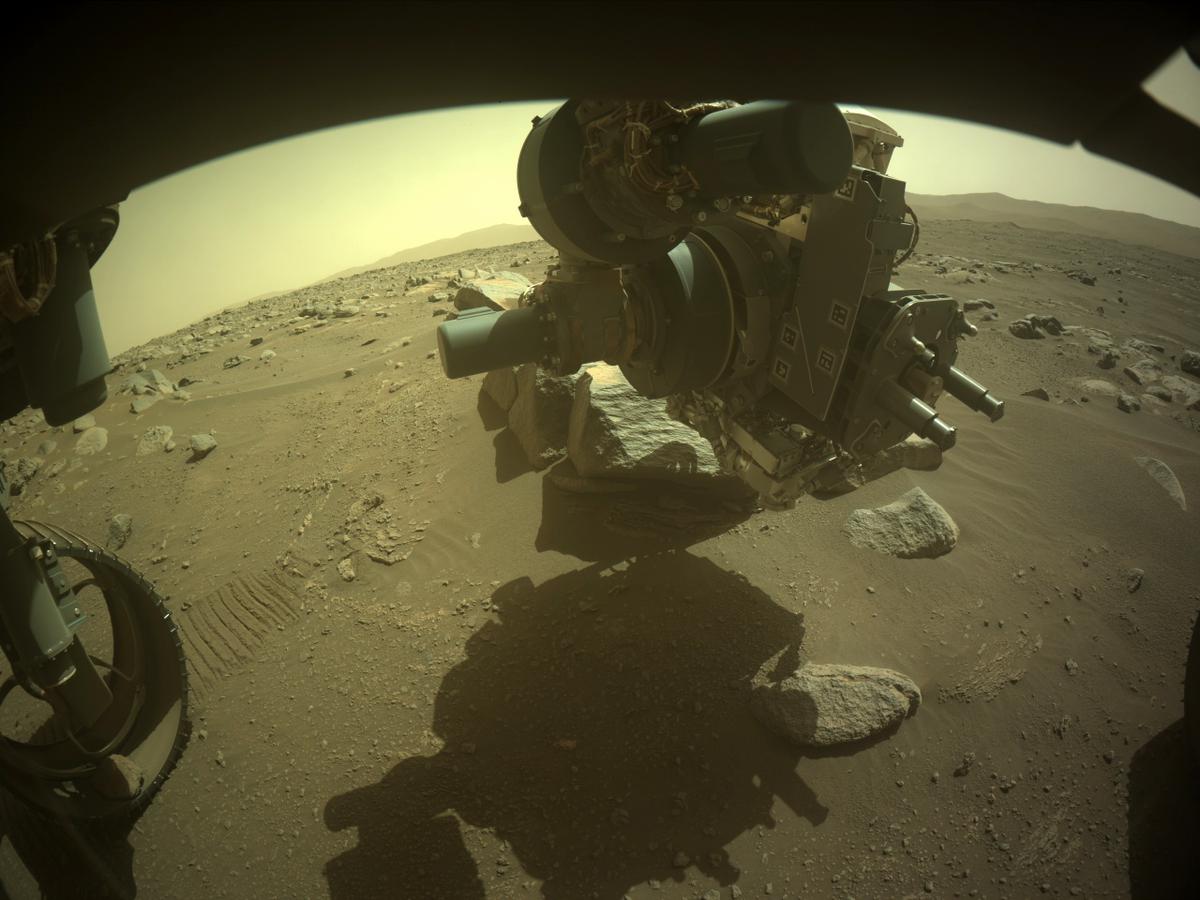 This image was taken by FRONT_HAZCAM_LEFT_A onboard NASA's Mars rover Perseverance on Sol 363