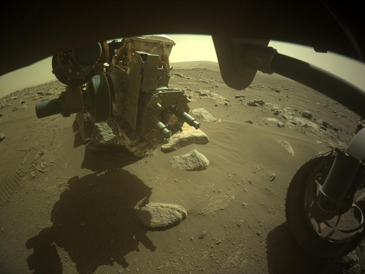 This image was taken by FRONT_HAZCAM_RIGHT_A onboard NASA's Mars rover Perseverance on Sol 363