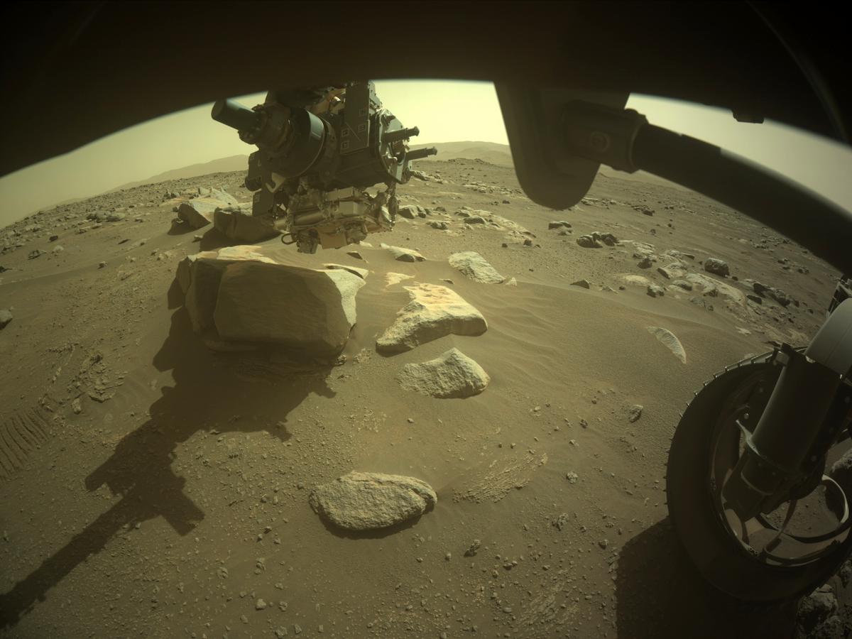 This image was taken by FRONT_HAZCAM_RIGHT_A onboard NASA's Mars rover Perseverance on Sol 363