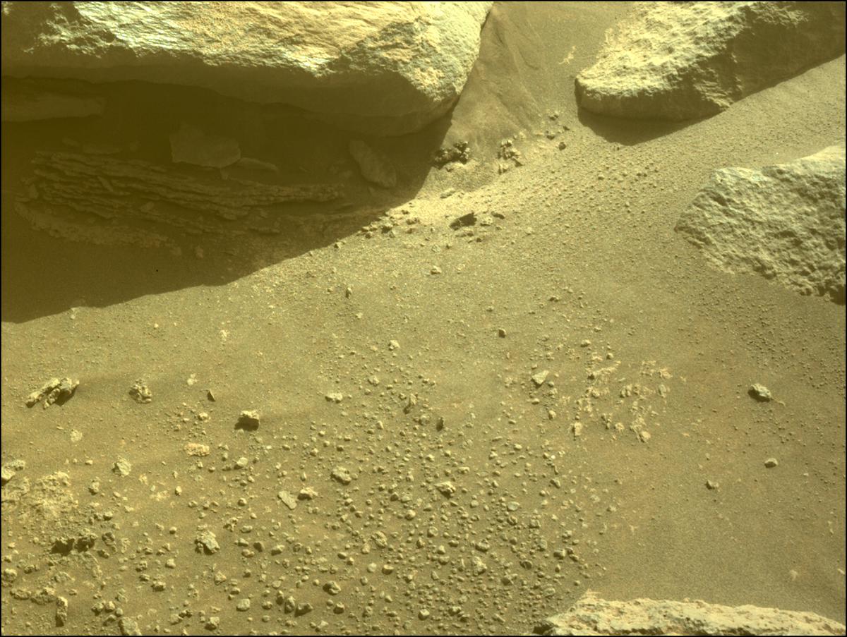 This image was taken by FRONT_HAZCAM_LEFT_A onboard NASA's Mars rover Perseverance on Sol 367