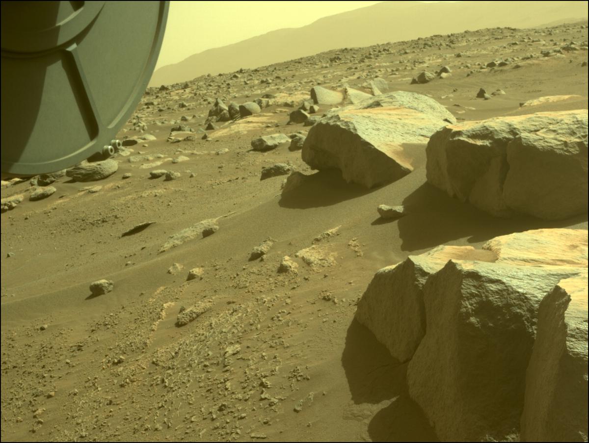 This image was taken by FRONT_HAZCAM_LEFT_A onboard NASA's Mars rover Perseverance on Sol 367