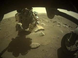 View image taken on Mars, Mars Perseverance Sol 367: Front Right Hazard Avoidance Camera (Hazcam)
