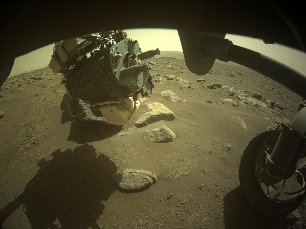 This image was taken by FRONT_HAZCAM_RIGHT_A onboard NASA's Mars rover Perseverance on Sol 367