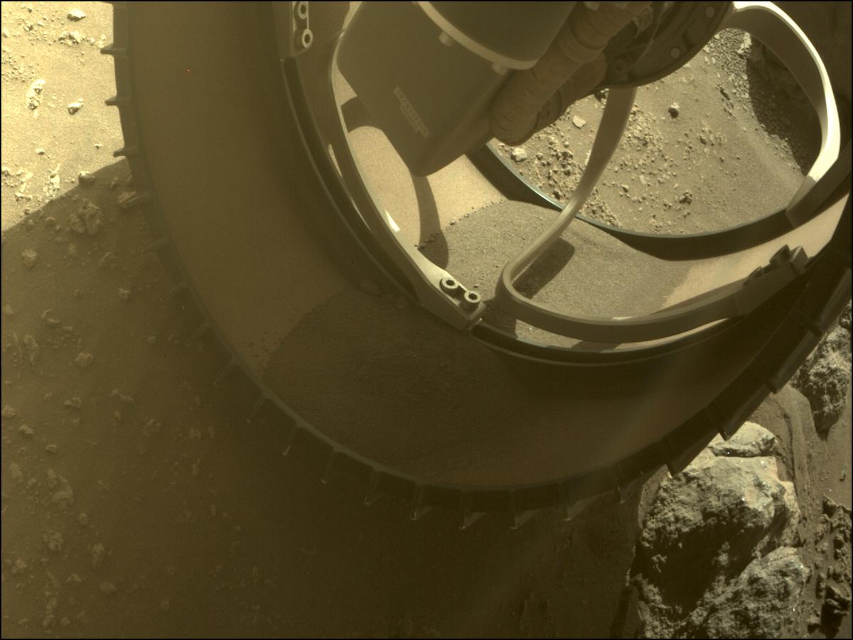 This image was taken by FRONT_HAZCAM_RIGHT_A onboard NASA's Mars rover Perseverance on Sol 367