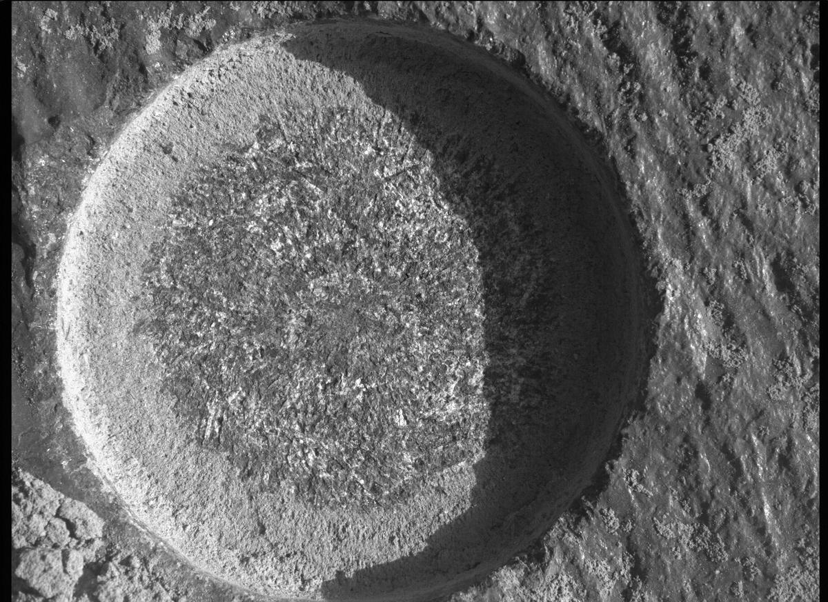 This image was taken by SHERLOC_WATSON onboard NASA's Mars rover Perseverance on Sol 367