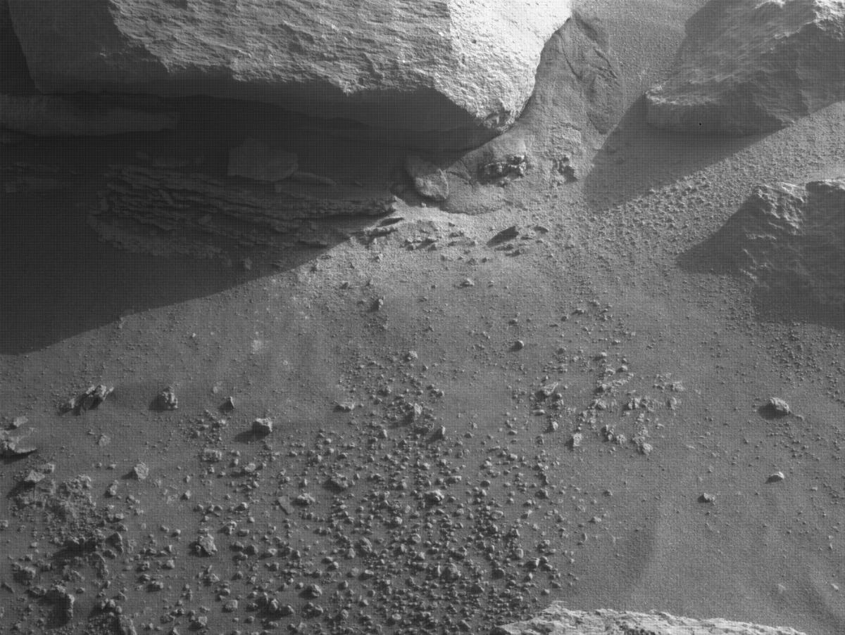 This image was taken by FRONT_HAZCAM_RIGHT_A onboard NASA's Mars rover Perseverance on Sol 371