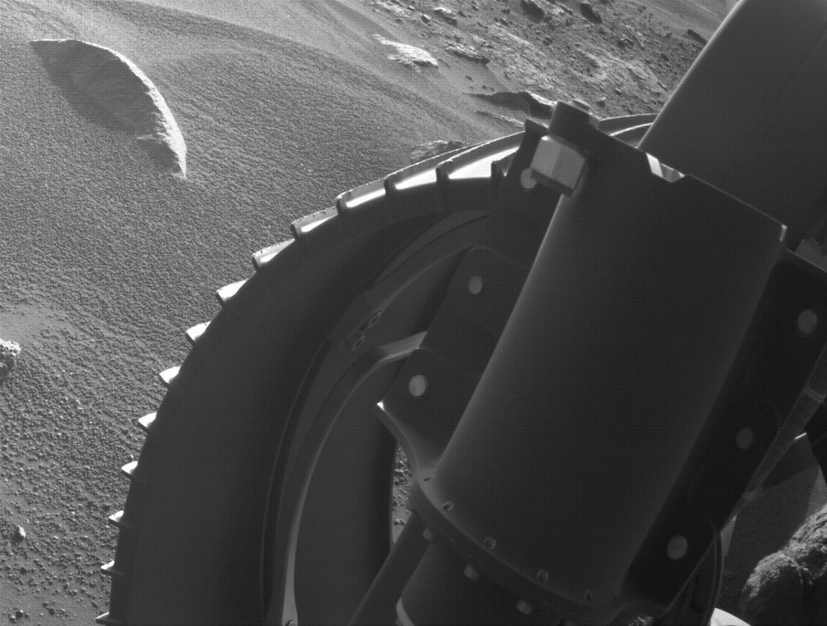 This image was taken by FRONT_HAZCAM_RIGHT_A onboard NASA's Mars rover Perseverance on Sol 371