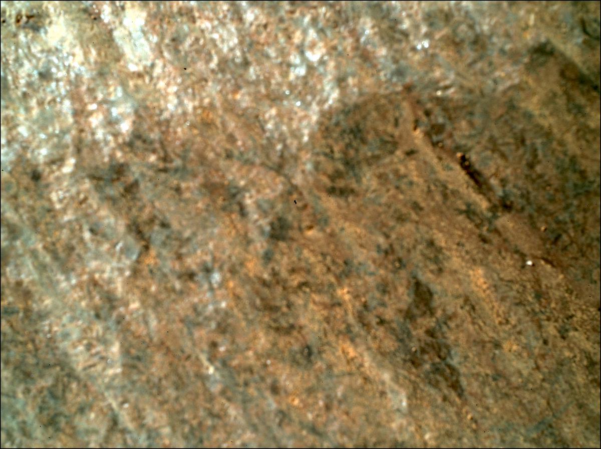 This image was taken by SHERLOC_WATSON onboard NASA's Mars rover Perseverance on Sol 373