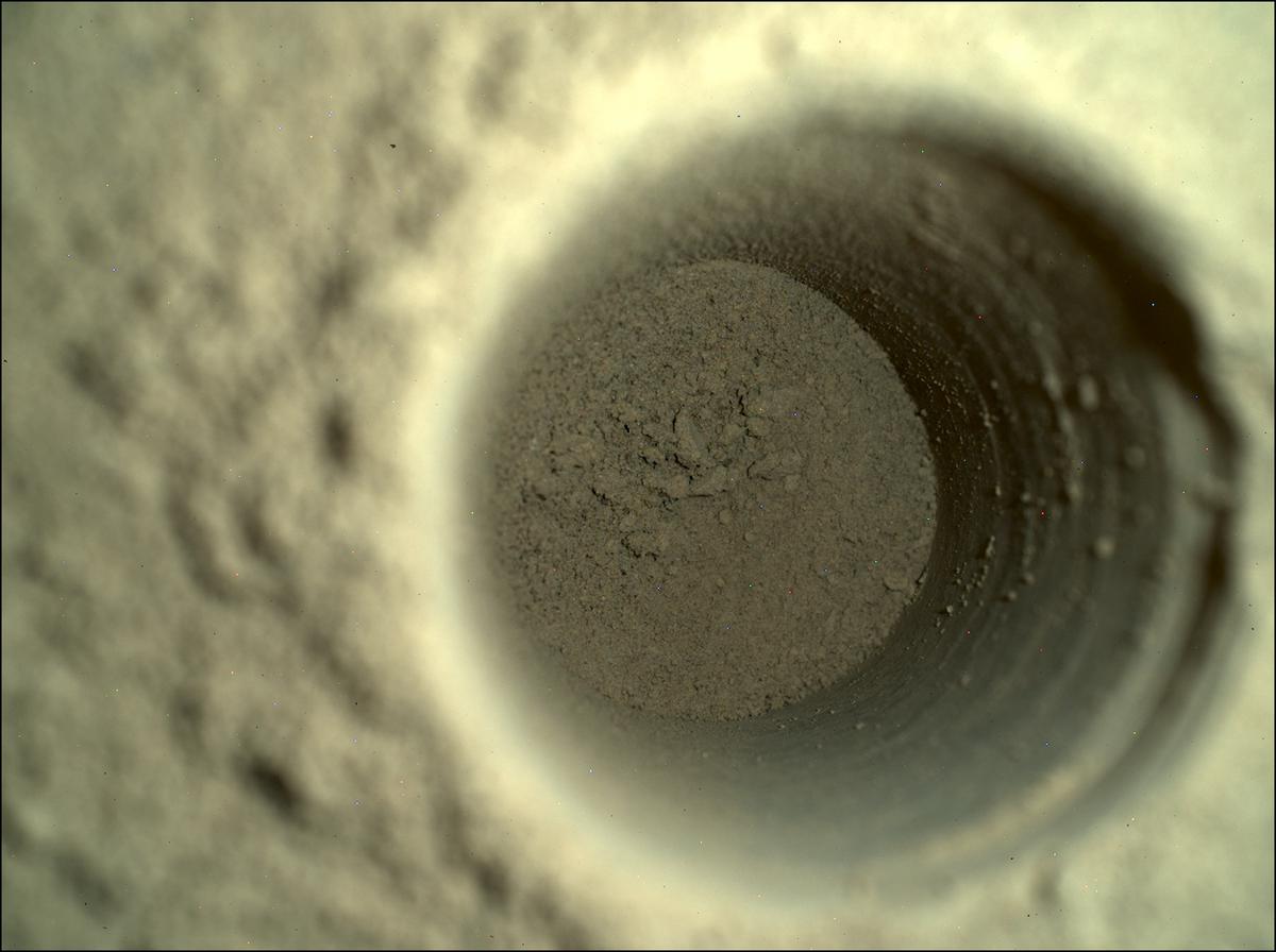 This image was taken by SHERLOC_WATSON onboard NASA's Mars rover Perseverance on Sol 373