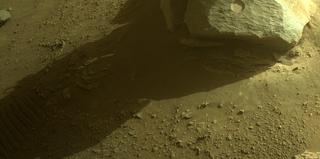 View image taken on Mars, Mars Perseverance Sol 374: Front Right Hazard Avoidance Camera (Hazcam)
