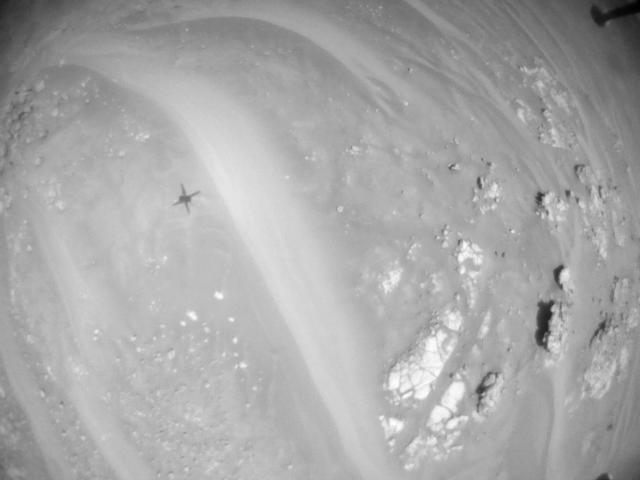 This image was taken by HELI_NAV onboard NASA's Mars rover Perseverance on Sol 375