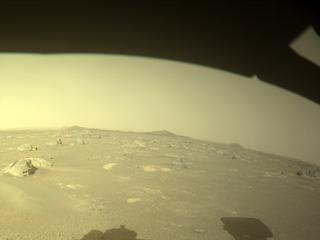 View image taken on Mars, Mars Perseverance Sol 379: Front Left Hazard Avoidance Camera (Hazcam)