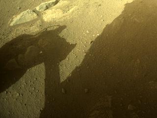 View image taken on Mars, Mars Perseverance Sol 379: Front Right Hazard Avoidance Camera (Hazcam)