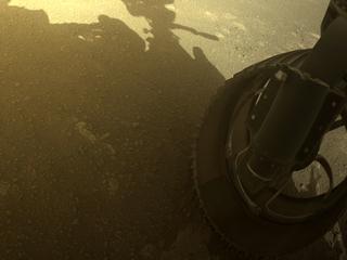 View image taken on Mars, Mars Perseverance Sol 379: Front Right Hazard Avoidance Camera (Hazcam)