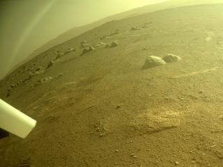 View image taken on Mars, Mars Perseverance Sol 379: Rear Right Hazard Avoidance Camera (Hazcam)