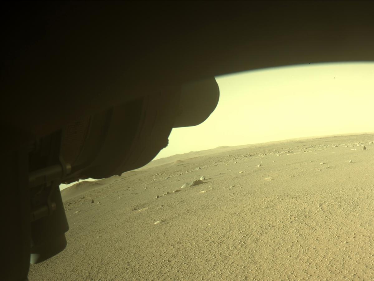This image was taken by FRONT_HAZCAM_LEFT_A onboard NASA's Mars rover Perseverance on Sol 380