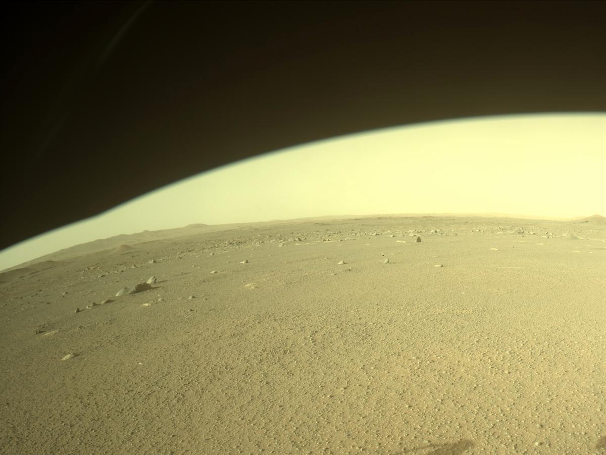 This image was taken by FRONT_HAZCAM_RIGHT_A onboard NASA's Mars rover Perseverance on Sol 380