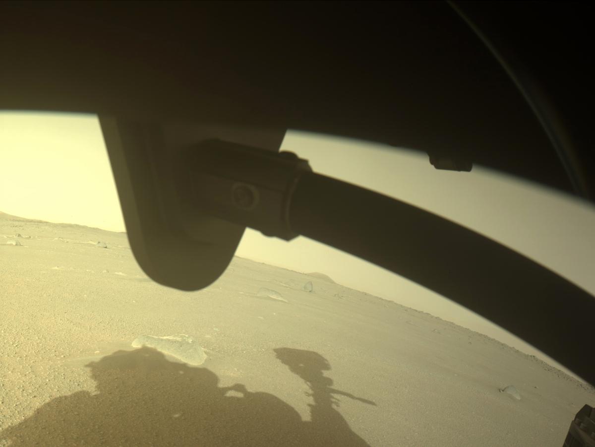 This image was taken by FRONT_HAZCAM_RIGHT_A onboard NASA's Mars rover Perseverance on Sol 380
