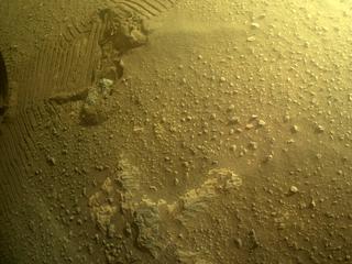 View image taken on Mars, Mars Perseverance Sol 380: Rear Right Hazard Avoidance Camera (Hazcam)