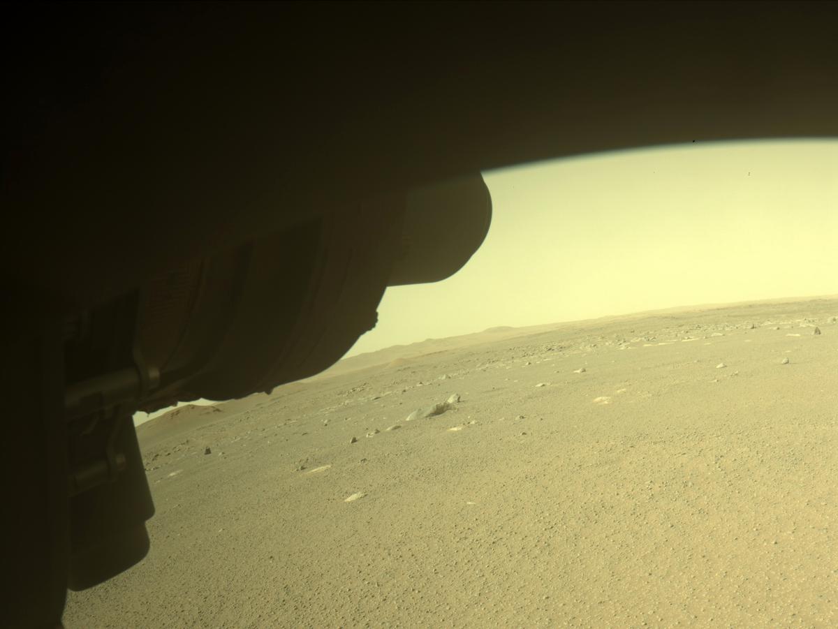 This image was taken by FRONT_HAZCAM_LEFT_A onboard NASA's Mars rover Perseverance on Sol 381