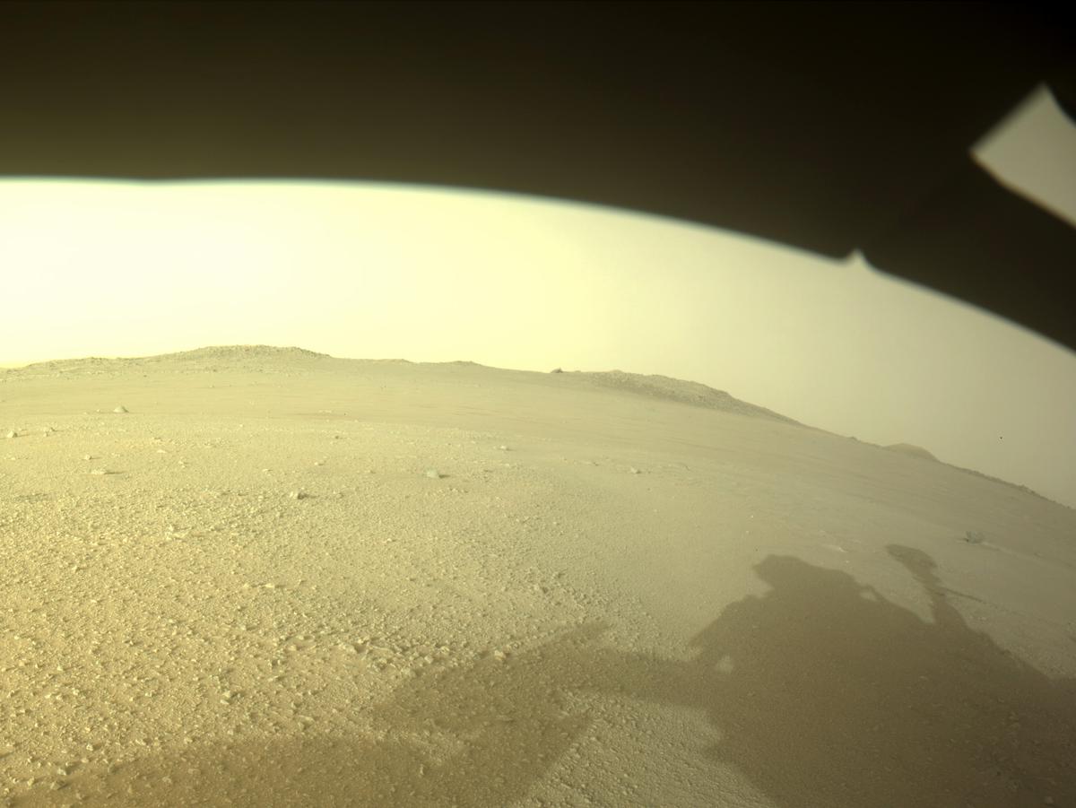 This image was taken by FRONT_HAZCAM_LEFT_A onboard NASA's Mars rover Perseverance on Sol 382