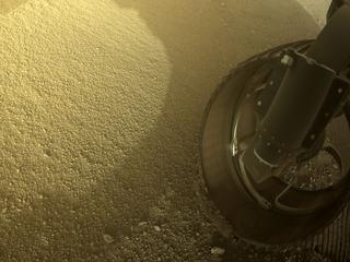 View image taken on Mars, Mars Perseverance Sol 382: Front Right Hazard Avoidance Camera (Hazcam)