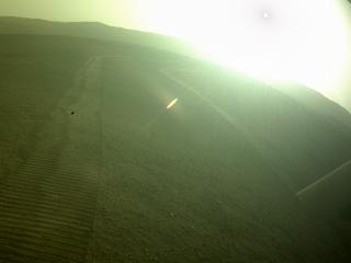 View image taken on Mars, Mars Perseverance Sol 382: Rear Left Hazard Avoidance Camera (Hazcam)