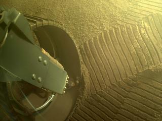 View image taken on Mars, Mars Perseverance Sol 382: Rear Left Hazard Avoidance Camera (Hazcam)