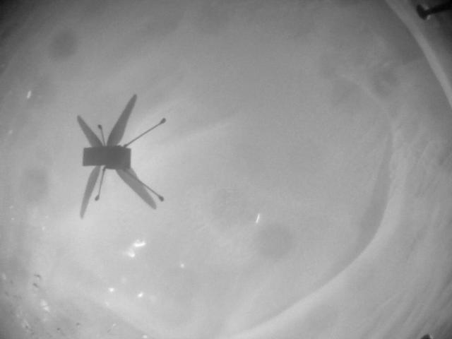 This image was taken by HELI_NAV onboard NASA's Mars rover Perseverance on Sol 384