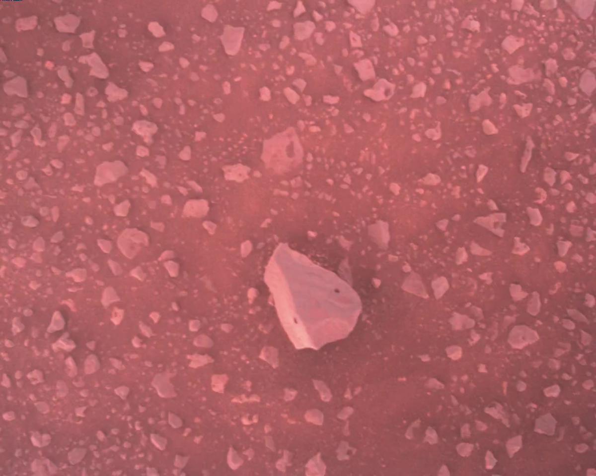 This image was taken by EDL_RDCAM onboard NASA's Mars rover Perseverance on Sol 385