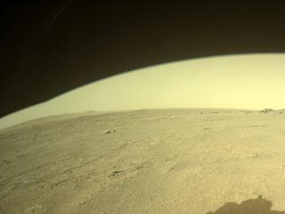 View image taken on Mars, Mars Perseverance Sol 385: Front Right Hazard Avoidance Camera (Hazcam)