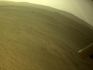 View image taken on Mars, Mars Perseverance Sol 385: Rear Left Hazard Avoidance Camera (Hazcam)