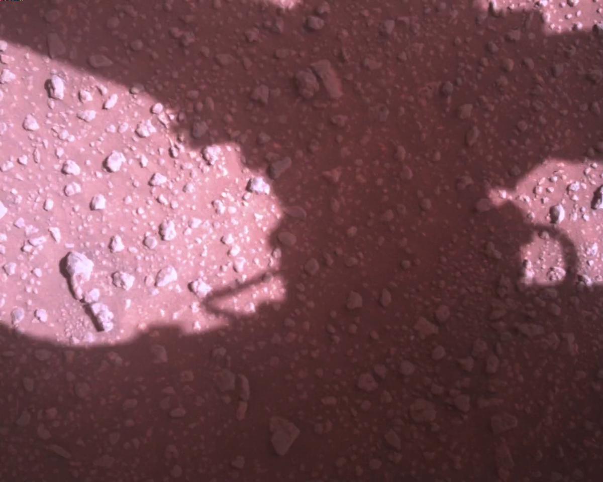This image was taken by EDL_RDCAM onboard NASA's Mars rover Perseverance on Sol 386