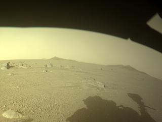 View image taken on Mars, Mars Perseverance Sol 386: Front Left Hazard Avoidance Camera (Hazcam)