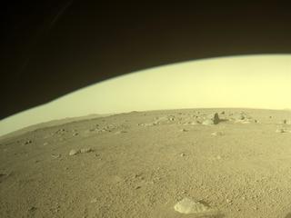 View image taken on Mars, Mars Perseverance Sol 386: Front Right Hazard Avoidance Camera (Hazcam)