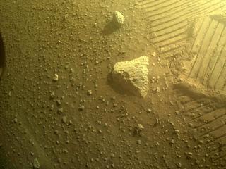 View image taken on Mars, Mars Perseverance Sol 386: Rear Right Hazard Avoidance Camera (Hazcam)
