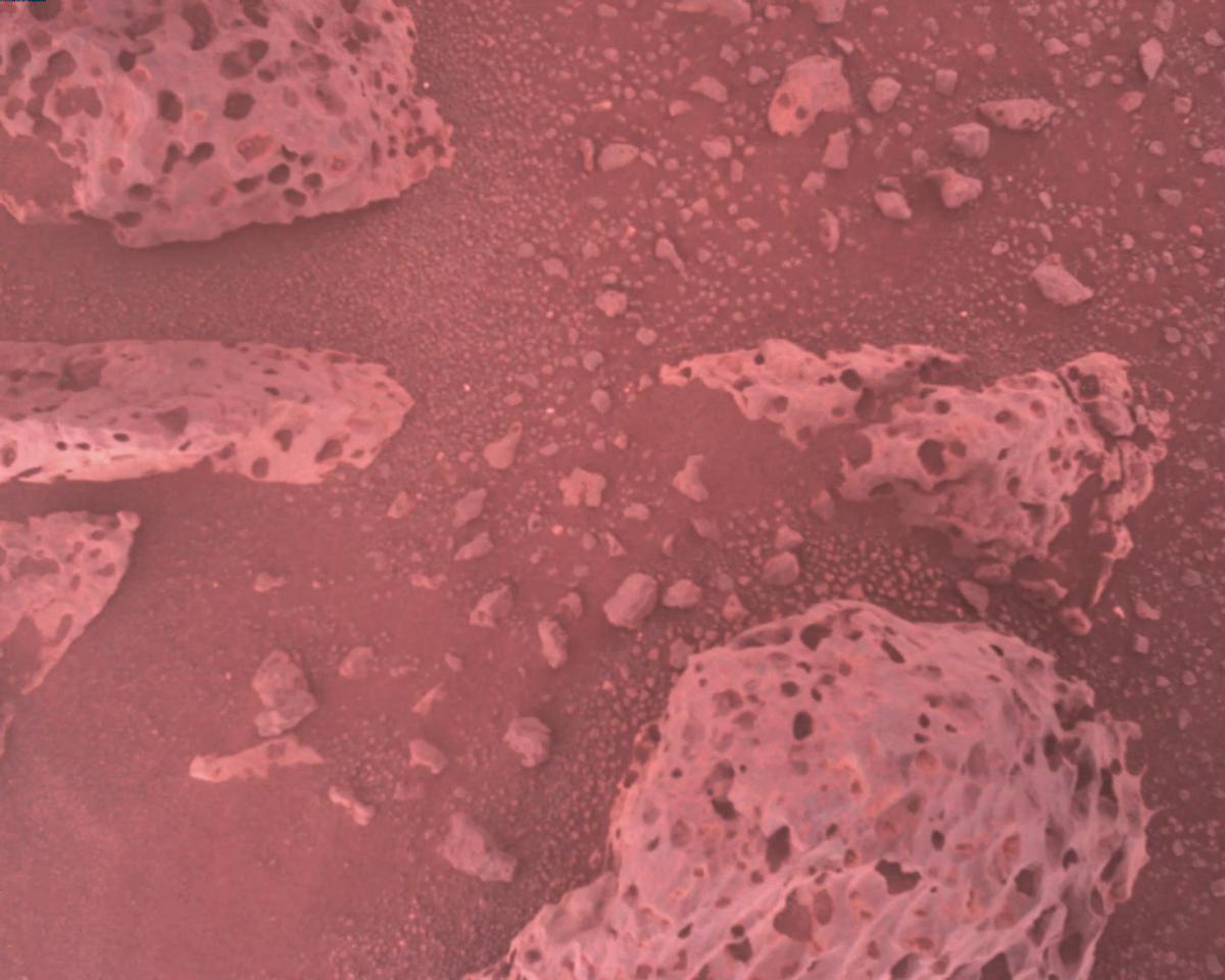 This image was taken by EDL_RDCAM onboard NASA's Mars rover Perseverance on Sol 387