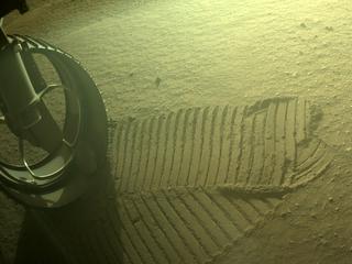 View image taken on Mars, Mars Perseverance Sol 387: Front Left Hazard Avoidance Camera (Hazcam)