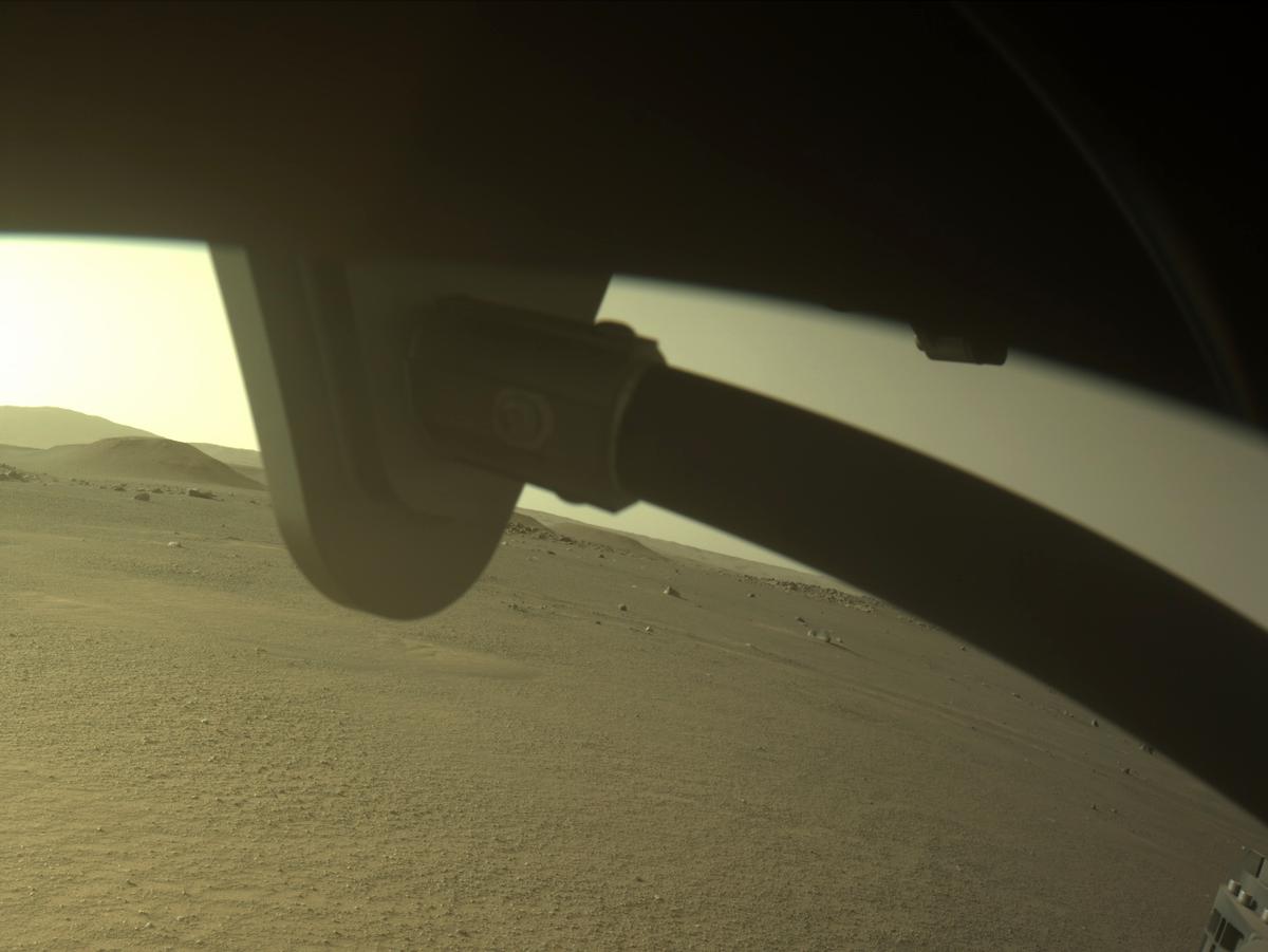 This image was taken by FRONT_HAZCAM_RIGHT_A onboard NASA's Mars rover Perseverance on Sol 387