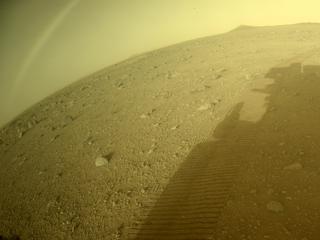 View image taken on Mars, Mars Perseverance Sol 389: Rear Left Hazard Avoidance Camera (Hazcam)