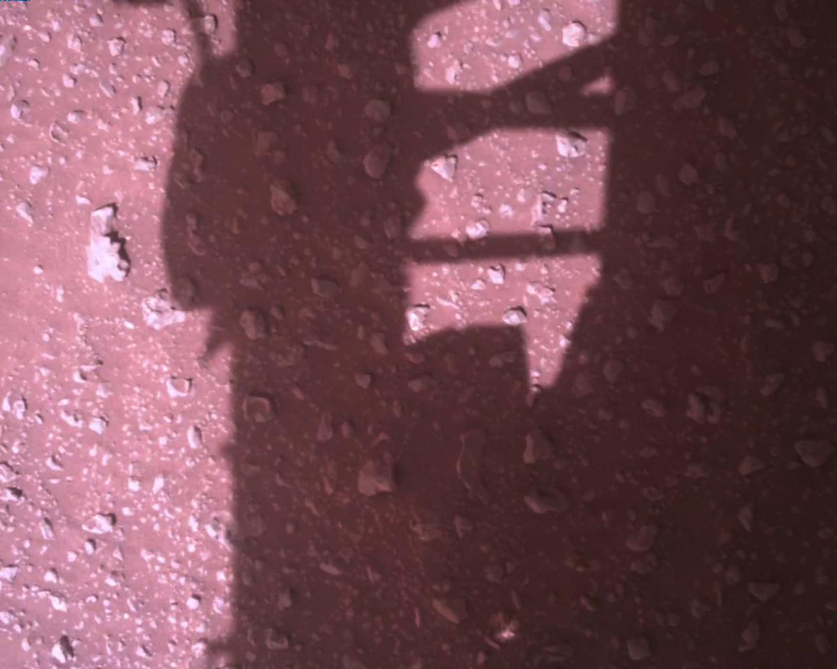 This image was taken by EDL_RDCAM onboard NASA's Mars rover Perseverance on Sol 394